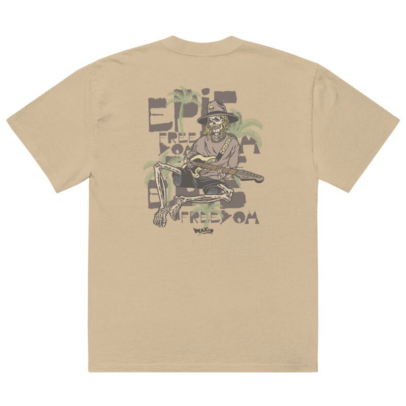 oversized faded t shirt faded khaki back 65b0356844835